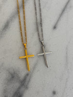 LARGE CROSS NECKLACE