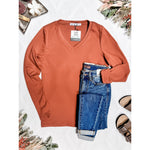 IN STOCK Leah Long Sleeve Top - Pumpkin | Women's Casual Top FINAL SALE