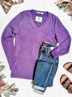 IN STOCK Leah Long Sleeve Top - Purple | Women's Casual Top