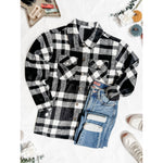 IN STOCK Norah Plaid Shacket - Classic Black and White | Women's Shacket