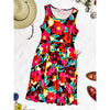 IN STOCK Kelsey Tank Dress - Bold Magenta Floral FINAL SALE