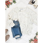 IN STOCK Confetti Sweater - White