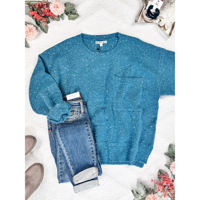 IN STOCK Confetti Sweater - Blue