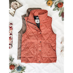 IN STOCK Corduroy Vest - Pumpkin FINAL SALE