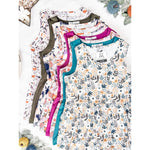 IN STOCK Renee Ruffle Tank - Tan Micro Floral FINAL SALE