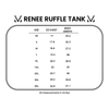 IN STOCK Renee Ruffle Tank - Teal FINAL SALE