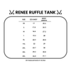 IN STOCK Renee Ruffle Tank - White