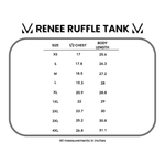 IN STOCK Renee Ruffle Tank - White