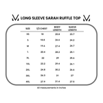 IN STOCK Long Sleeve Sarah Ruffle - Light Grey | Women's Top