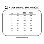 IN STOCK Cozy Striped Sweater - Mauve