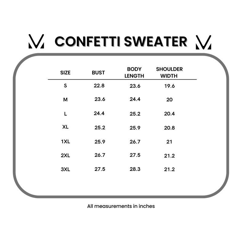 IN STOCK Confetti Sweater - Charcoal