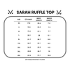 IN STOCK Sarah Ruffle Top - White
