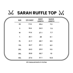 IN STOCK Sarah Ruffle Short Sleeve - Mocha | Women's Top FINAL SALE