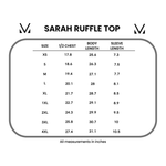 IN STOCK Sarah Ruffle Top - Ivory