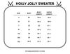 IN STOCK Holly Jolly Sweater - Gold + Silver Trees