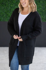 IN STOCK Madison Cozy Cardigan - Jet Black