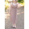 IN STOCK Reagan Ribbed Midi Dress - Mocha FINAL SALE