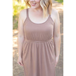 IN STOCK Reagan Ribbed Midi Dress - Mocha FINAL SALE