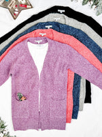 IN STOCK Madison Cozy Cardigan - Cherry Blush