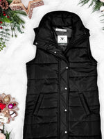 IN STOCK Harlow Long Vest - Black