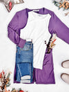 IN STOCK Classic Cardigan - Purple FINAL SALE