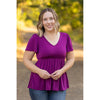 IN STOCK Emery Ruffle Top - Purple | Women's Blouse FINAL SALE