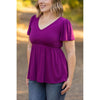 IN STOCK Emery Ruffle Top - Purple | Women's Blouse FINAL SALE