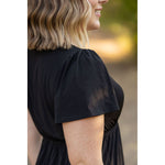 IN STOCK Emery Ruffle Top - Black | Women's Blouse FINAL SALE