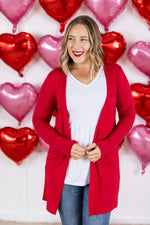 IN STOCK Classic Cardigan - Red