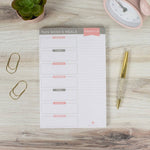 6x9 Magnetic Meal Planning Pad, Choose Design