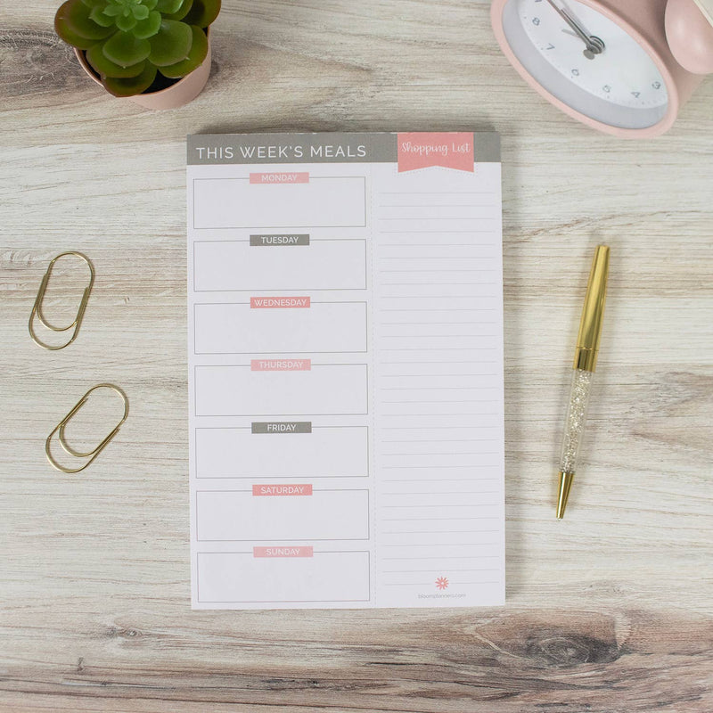 6x9 Magnetic Meal Planning Pad, Choose Design