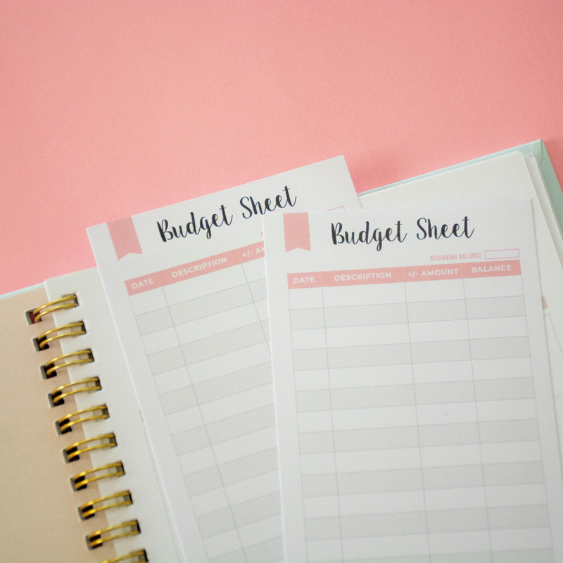 Budget & Expense Tracker – Weekly A6 Finance Sheets