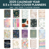 2025 8.5x11 Hard Cover Planners-Choose Design